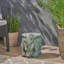 Tabouret de jardin éléphant avec patine cuivrée