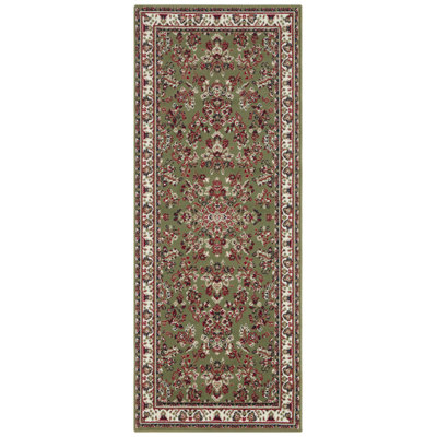 Zabul Tufted Green/Red/Cream Rug