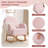 Upholstered Teddy Rocking Chair With Ottoman-2071464814