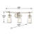 Brayden Studio Omeara Brushed Nickel With Clear Vanity Light