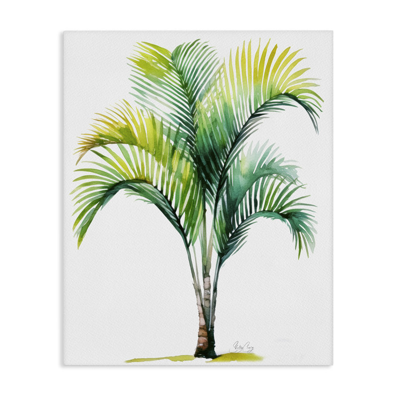 Toile de palmier bord de mer, conception par Shelly Craig, H 30 po x l 24 po