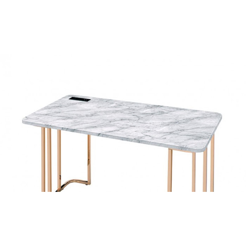 Bureau, Blanc / doré