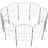 24'' H x 13'' W Carbon Steel Fencing with 10 Panel(s) Included