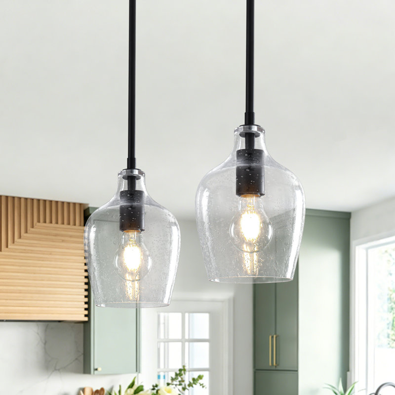 Luminaire suspendu en forme de cloche 1 lumière, 2 Pack
