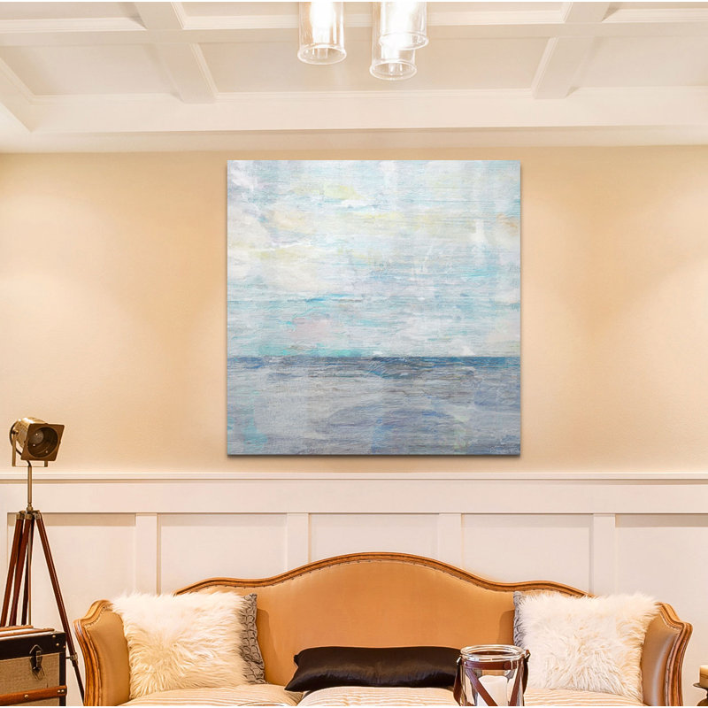 " Coastal Tile ", 40" H x 40" W x 1.5" D, Wrapped Canvas