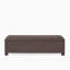 Banc de rangement en osier PE