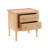 Barker Modern 2-Drawer Nightstand with Tray Top & Solid Wood Legs