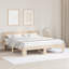 Bed Frame with Headboard Solid Pine Wood-313645404
