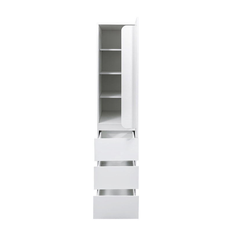 Garde-manger 71 po avec 3 grands tiroirs pour la cuisine et le salon