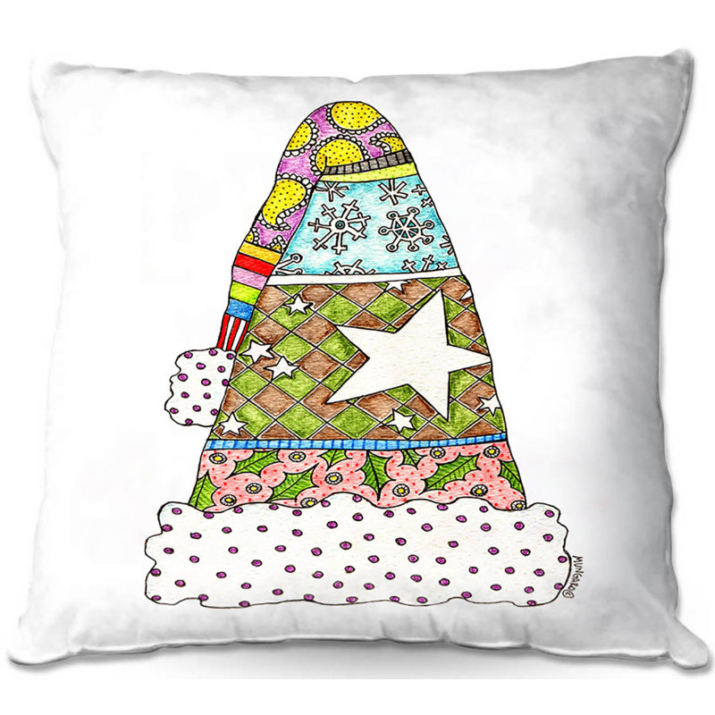 Reversible Throw Pillow, 18" x 18", White