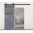 IsLife 84 in. H Matte Barn Door with Barn Door Hardware-69966383-69966376