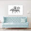 Impression d'art mural cheval traditionnel dynamique-2128810231