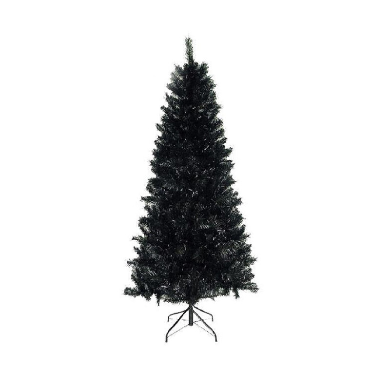 Arbre de Noël artificiel en PVC - pin noir, 5 pi