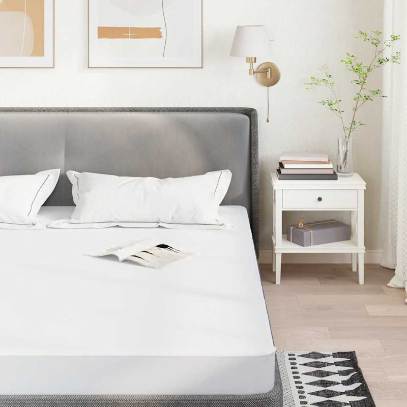 Mattress Protector White Waterproof, European Kingsize (160 x 200 cm)