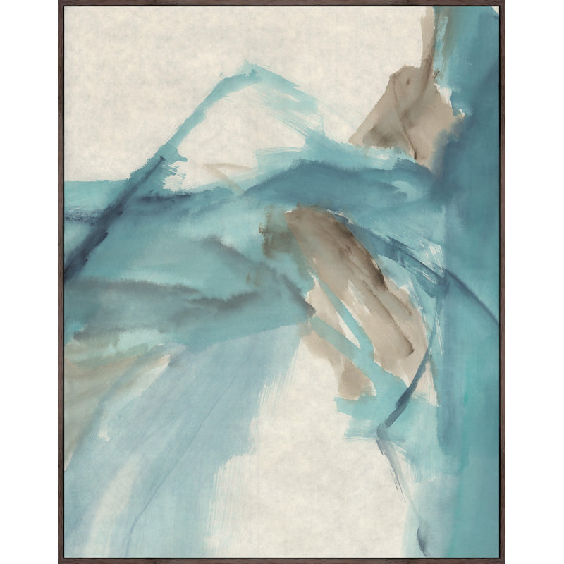 Tissu Windblown III par Giselle Kelly - peinture sur toile, H 46,5 po x l 37,5 po x P 1,5 po, Verre
