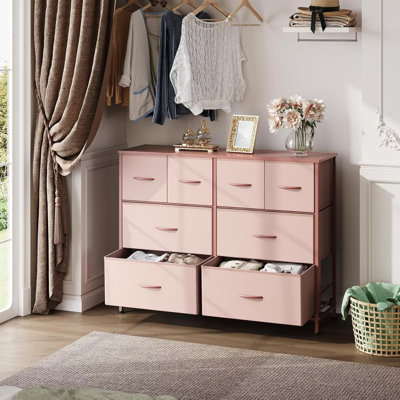 Commode à 8 tiroirs pour chambre à coucher de 39,4 po de hauteur Aquetong