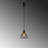 Industrial Style Chandelier, Black & Antique Finish, 7.9 x 7.9 x 46.1 inches | Metal Body with Adjustable Height, E27 Socket (Max 40W) | Perfect for Modern Home & Office Décor, Durable & Stylish Design