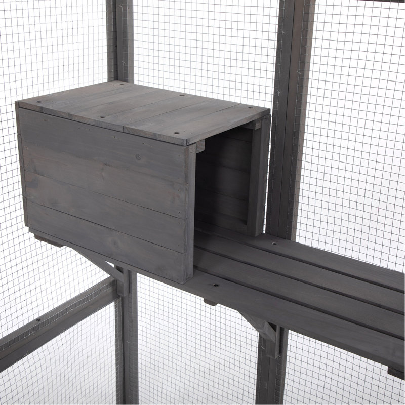 Très grande cage à chat - Gris