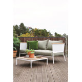Riad Outdoor 3 - Piece Teak Conversation Set