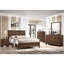 Lit double à finition cerisier brun - Mobilier de chambre à coucher contemporain en bois avec une touche de style-312903818-312903821