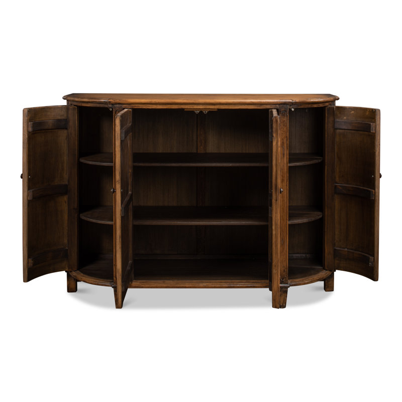 Brooks 63'' W Solid Wood Sideboard, Brown