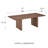 Salini Pelletier 47" Coffee Table In Walnut