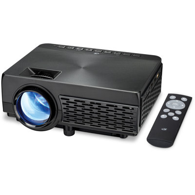 GPX Home Theater Projector 2000 Lumens Portable Projector with Remote Included