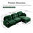 Basic Sectional Sofa, Modular  Sofa L-Shaped Couch With Ottoman, Premium Chenille Fabric,Tufted Cushion Backrest Design,Ergonomic Design-654689249