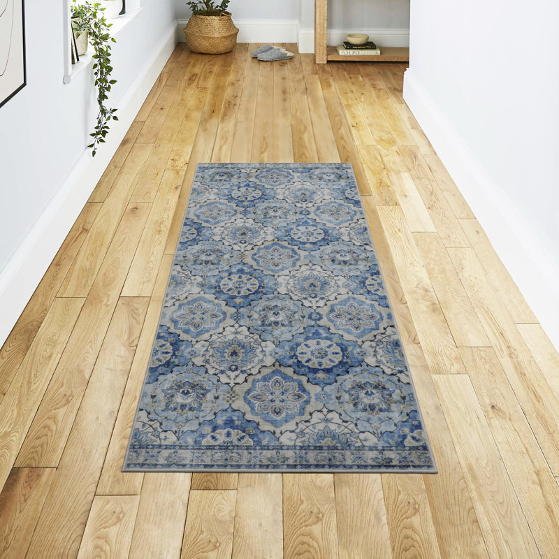 Jean Pierre New York Merdia Machine Washable Dream Mink Printed Chenille Rugs, Runner 2' x 5'