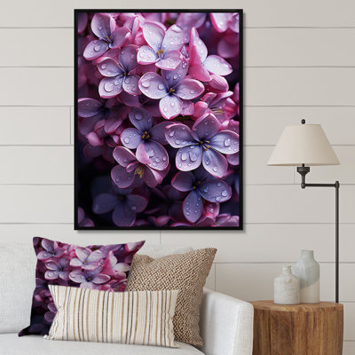 «Flowers Whispering Lilacs» sur impression sur toile
