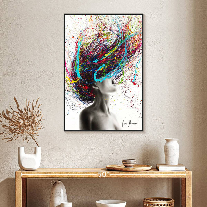 The Edge, 25 po x 37 po, Cadre flottant noir