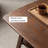 Simple solid oak tea table-1847826364