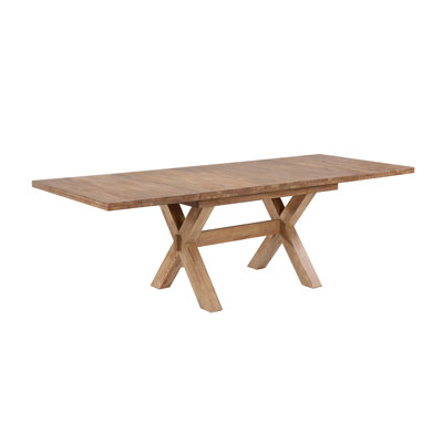 Solid Wood Extendable Trestle Dining Table
