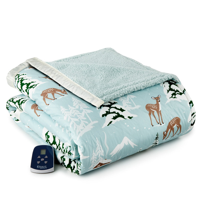 Couverture électrique en sherpa Micro Flannel®, Simple, Merveille d'hiver