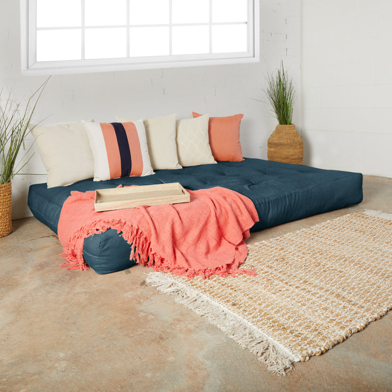 Matelas de futon en coton Otega, 10", Écume de mer, écume de mer