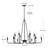 12-Light Dimmable Oversized Classic/Traditional Dining Room Chandelier