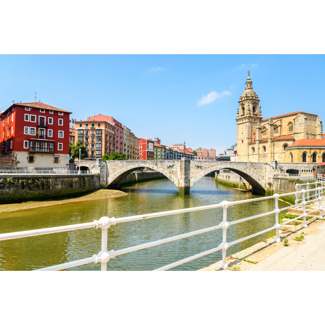 Bilbao Old Town von Jon Chica Parada - Leinwandbild