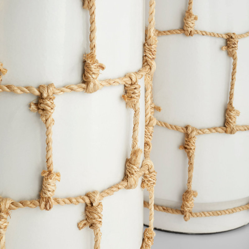 Antrea Handmade Ceramic / Porcelain Table Vase, 15.5" H x 9.25" W x 9.25" D