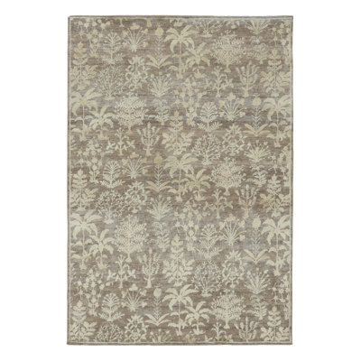 Handmade Silk Geometric Area Rug