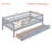 Gray Twin Daybed with Storage Drawers - Solid Wood Frame, Space-Saving Design-1933709027-1934364691