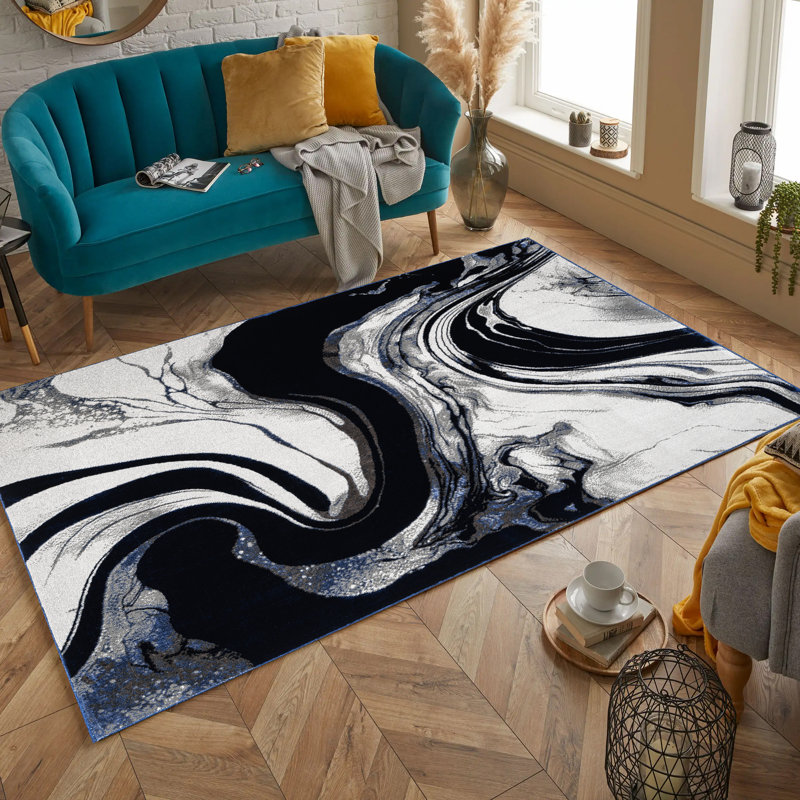 Charliyah Abstract Flatweave Indoor / Outdoor Area Rug, Rectangle 80 x 150 cm