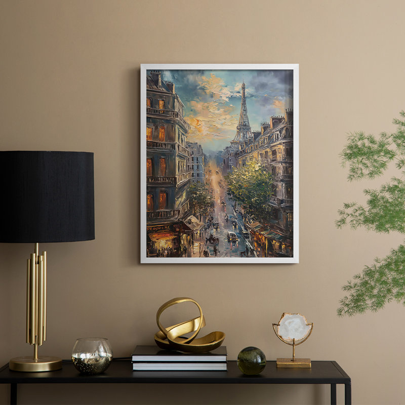 LANDSCAPES Series CECXCIV, reproduction encadrée - bois massif, H 21 po x l 17 po, Blanc