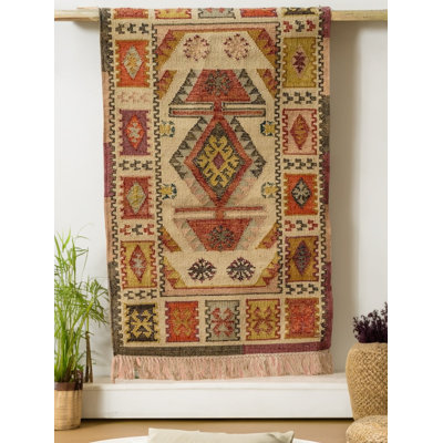 Hartsburg Geometric Hand Woven Indoor / Outdoor Area Rug