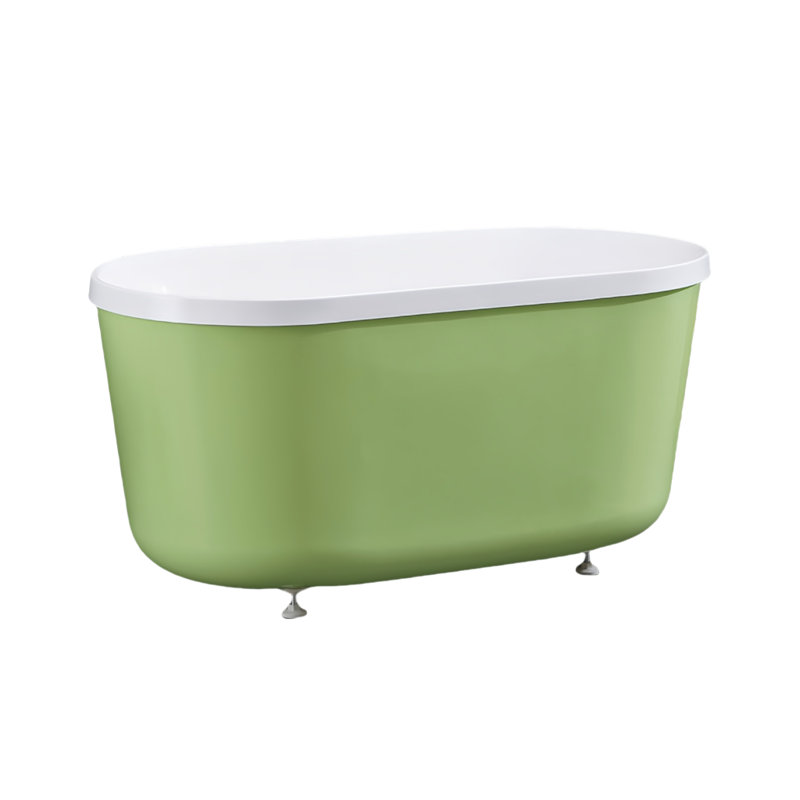 Ensemble de baignoire et douche H 61,62 po x H 23,62 po, Blanc / vert