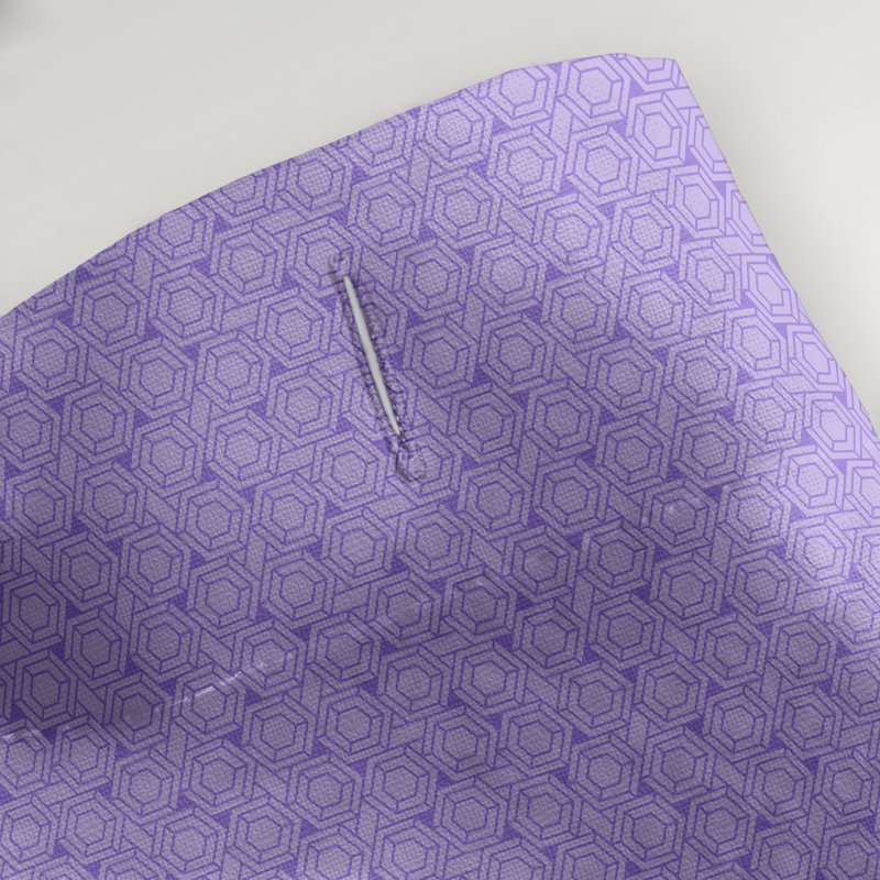 Rideau simple en treillis hexagonal classique, Mauve clair
