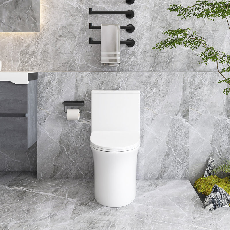 Toilette allongée à jet double siphonique 1,1 / 1,6 GPF Kiddie Furniture