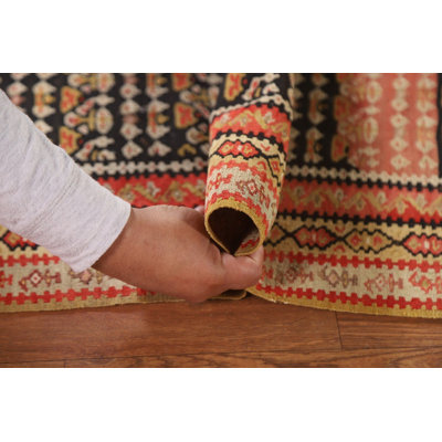 Pre-1900 Vegetable Dye Traditional Rug 4x6