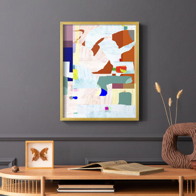 Lucca en couleur II, reproduction encadrée - bois massif
