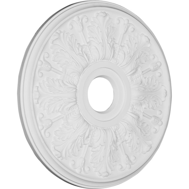 Endurathane Apollo Ceiling Medallion, 19 1/2" OD x 3 1/2"ID x 1 5/8"P, Factory Primed
