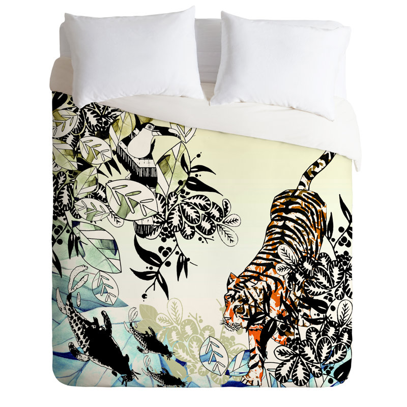Housse de couette Tiger, Simple / simple TG, Polyster / microfibre